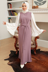 Dusty Rose Hijab Dress 1335GK - 2