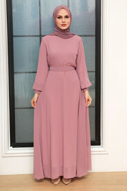 Dusty Rose Hijab Dress 20550GK - 1
