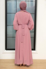 Dusty Rose Hijab Dress 20550GK - 3