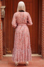 Dusty Rose Hijab Dress 22050GK - 2
