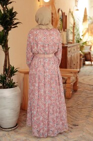 Dusty Rose Hijab Dress 2270GK - 2