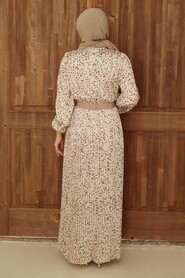Dusty Rose Hijab Dress 2283GK - 2