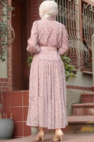 Dusty Rose Hijab Dress 2298GK - 2