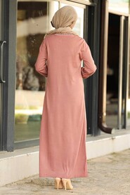 Dusty Rose Hijab Dress 23120GK - 2