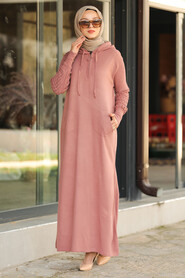 Dusty Rose Hijab Dress 2343GK - 1
