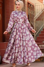 Dusty Rose Hijab Dress 2378GK - 1