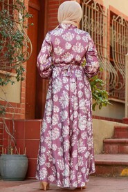 Dusty Rose Hijab Dress 2378GK - 2