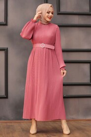 Dusty Rose Hijab Dress 2751GK - 1
