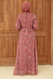 Dusty Rose Hijab Dress 27924GK - 2