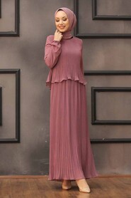 Dusty Rose Hijab Dress 2860GK - 1