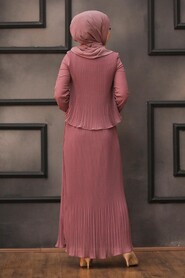 Dusty Rose Hijab Dress 2860GK - 5