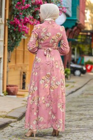 Dusty Rose Hijab Dress 29250GK - 2