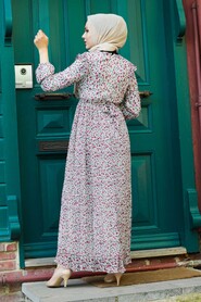 Dusty Rose Hijab Dress 29630GK - 2