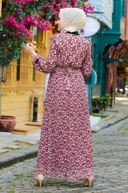 Dusty Rose Hijab Dress 2963GK - 2