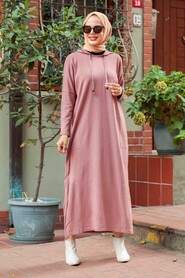 Dusty Rose Hijab Dress 3121GK - 1