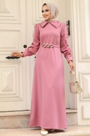 Dusty Rose Hijab Dress 3420GK - 2