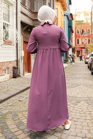 Dusty Rose Hijab Dress 414GK - 2