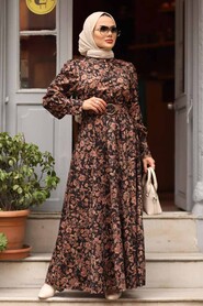 Dusty Rose Hijab Dress 44671GK - 7