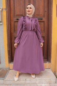 Dusty Rose Hijab Dress 514GK - 1