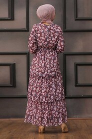Dusty Rose Hijab Dress 5347GK - 2