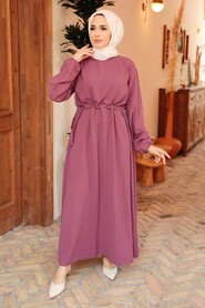 Dusty Rose Hijab Dress 6314GK - 1
