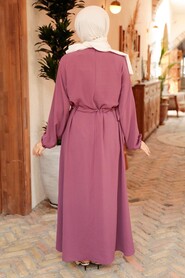 Dusty Rose Hijab Dress 6314GK - 2