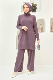 Dusty Rose Hijab Dual Suit Dress 50150GK - 1