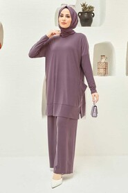 Dusty Rose Hijab Dual Suit Dress 50150GK - 3