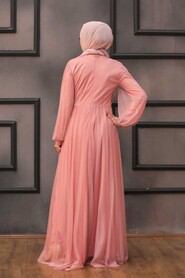  Luxury Dusty Rose Islamic Engagement Gown 3497GK - 2