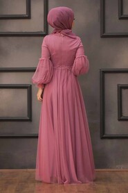  Luxorious Dusty Rose Muslim Wedding Gown 5474GK - 4