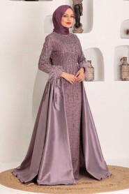  Luxorious Dusty Rose Muslim Bridesmaid Dress 7520GK - 1