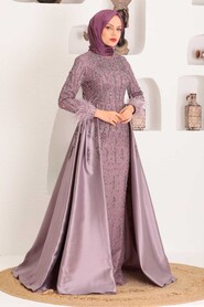  Luxorious Dusty Rose Muslim Bridesmaid Dress 7520GK - 4