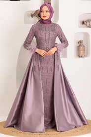  Luxorious Dusty Rose Muslim Bridesmaid Dress 7520GK - 2