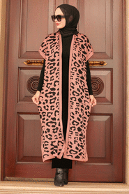 Dusty Rose Hijab Knitear Suit Dress 3192GK - 1