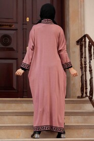Dusty Rose Hijab Knitwear Cardigan 3049GK - 2