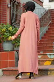 Dusty Rose Hijab Knitwear Dress 3052GK - 2