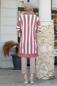 Dusty Rose Hijab Knitwear Tunic 22632GK - 3