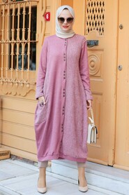 Dusty Rose Hijab Knitwear Tunic 30690GK - 1