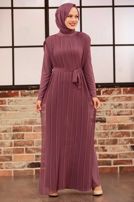 Dusty Rose Hijab Overalls 30120GK - NEVA STYLE