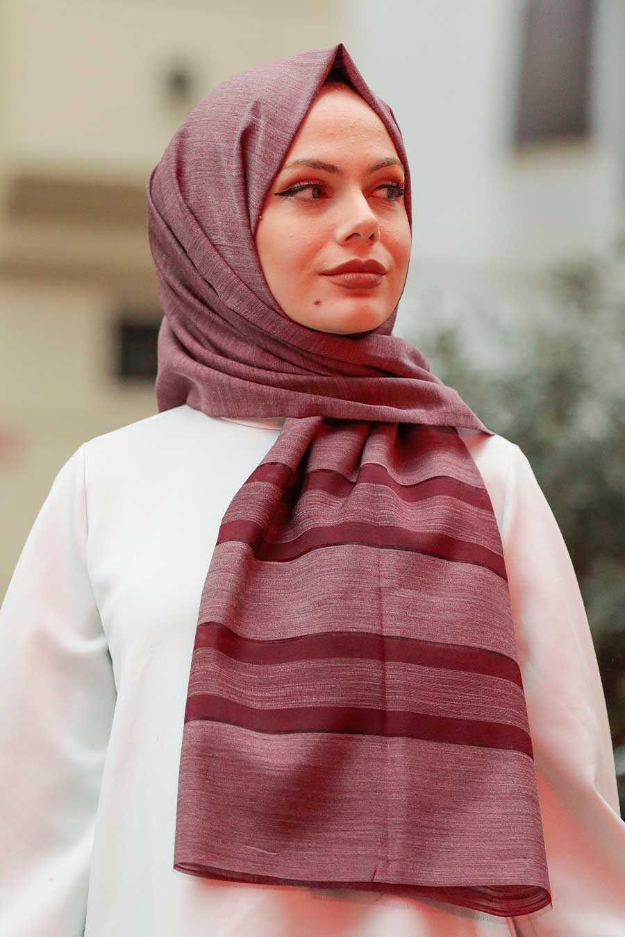 Dusty Rose Hijab Shawl 4762GK