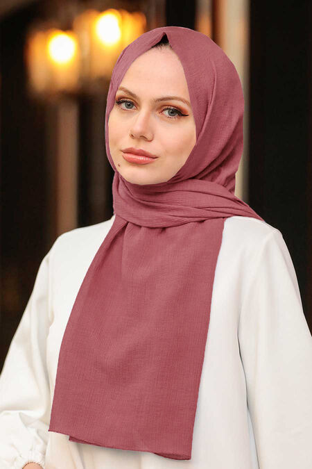 Dusty Rose Hijab Shawl 50522GK - NEVA STYLE