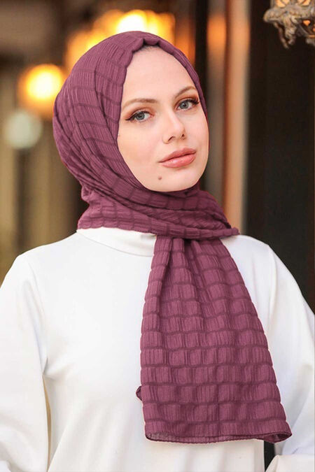 Dusty Rose Hijab Shawl 51051GK - NEVA STYLE