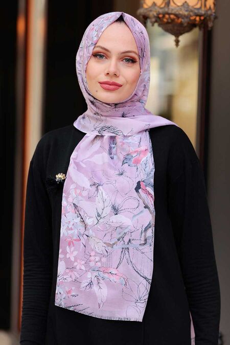 Dusty Rose Hijab Shawl 52051GK - NEVA STYLE