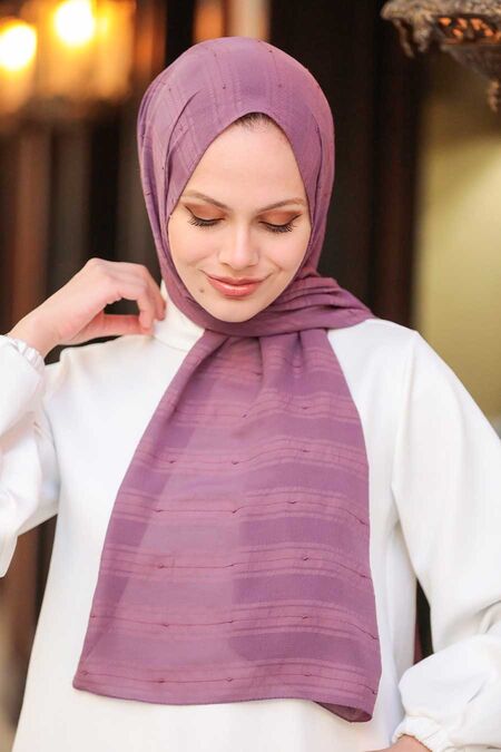 Dusty Rose Hijab Shawl 5305GK - NEVA STYLE