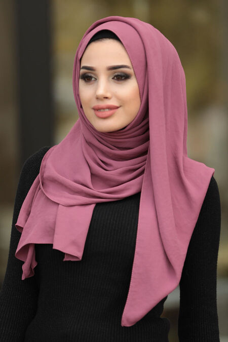 Dusty Rose Hijab Shawl 7513GK - NEVA STYLE