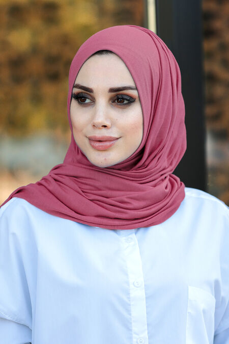 Dusty Rose Hijab Shawl 7528GK - NEVA STYLE