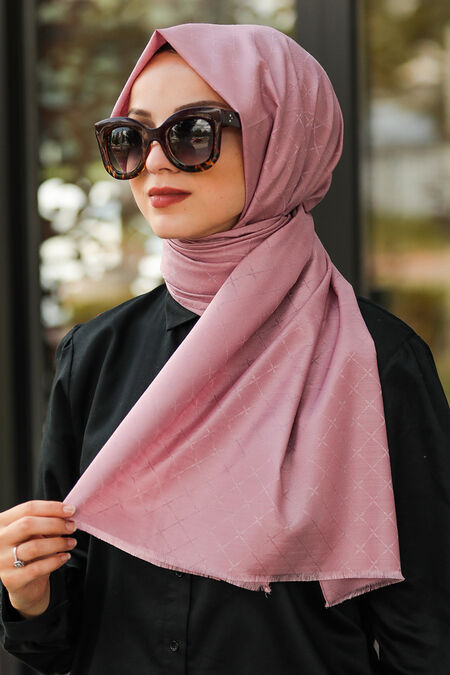 Dusty Rose Hijab Shawl 7530GK - NEVA STYLE