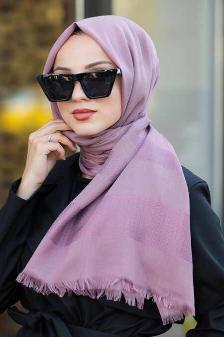 Dusty Rose Hijab Shawl 7532GK - NEVA STYLE