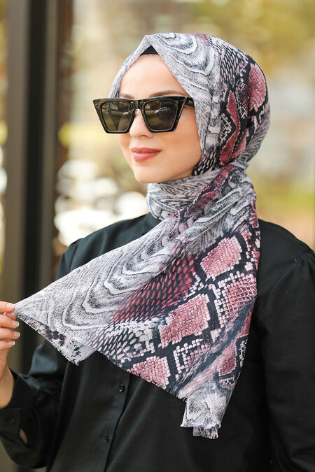 Dusty Rose Hijab Shawl 7537GK - NEVA STYLE