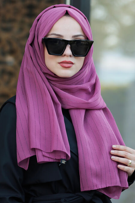 Dusty Rose Hijab Shawl 7549GK - NEVA STYLE